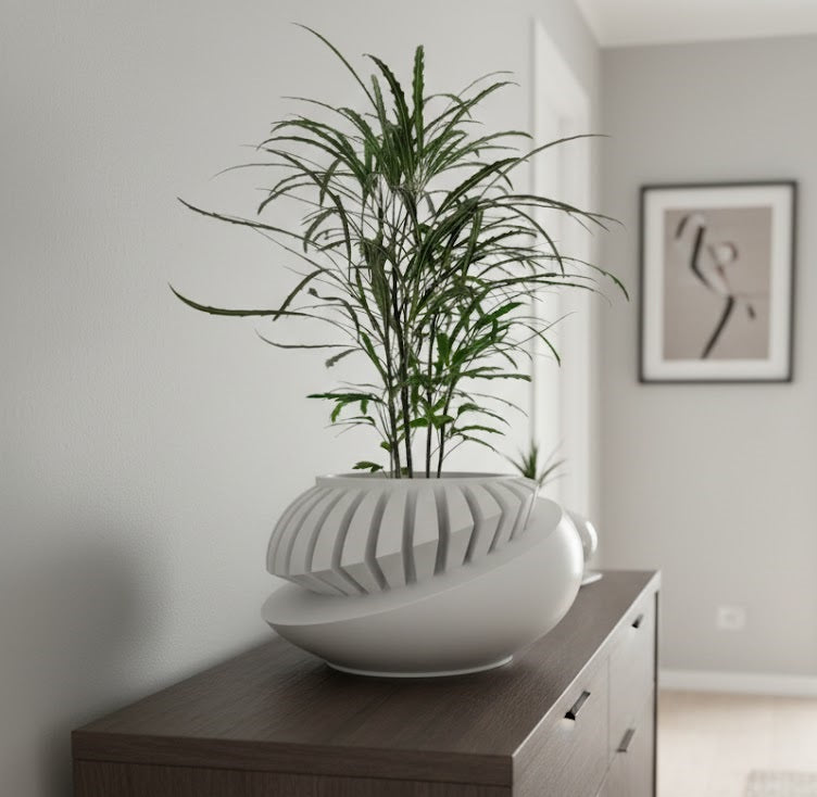 Luxar – 3D-Pflanzentopf mit orbitalem Schwung