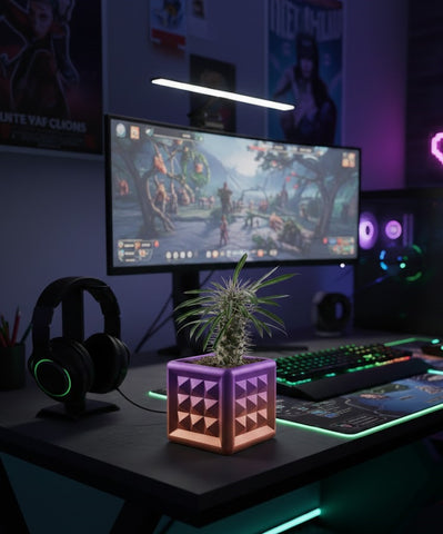 3D Pflanztopf „Novo“ – Geometrie in kubischer Klarheit