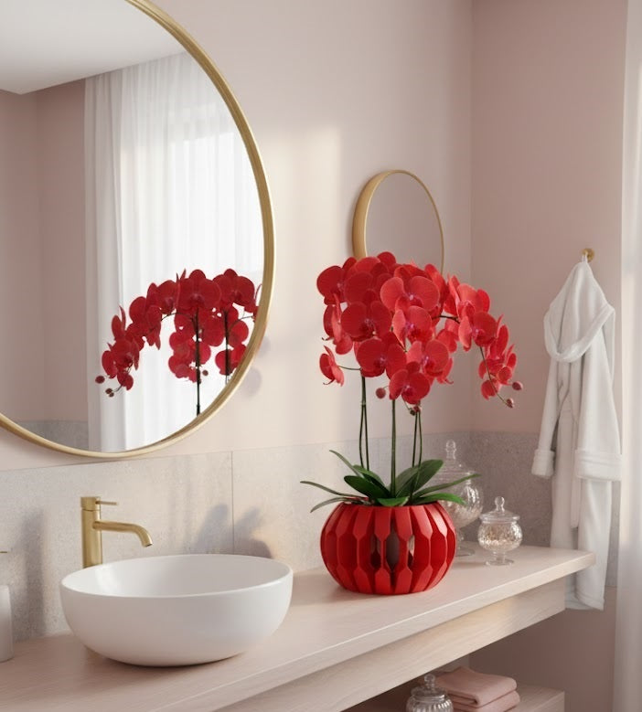 Garni 3D Orchideen-Pflanztopf – Filigranes Design für elegante Pflanzen
