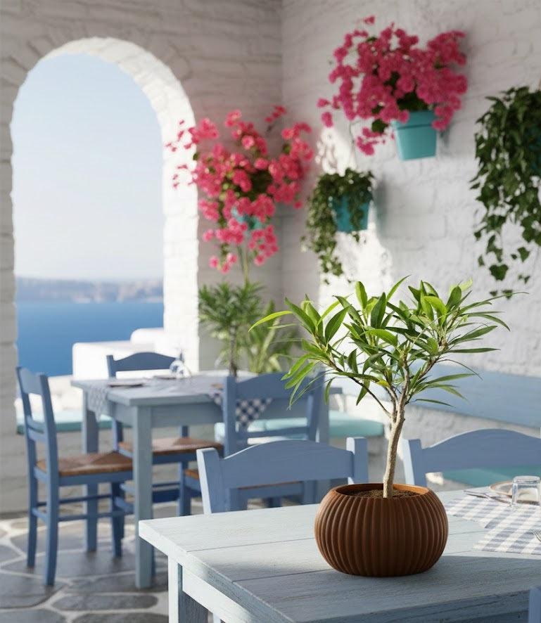 Der Roni – 3D-Pflanztopf mit harmonischer Rillenstruktur