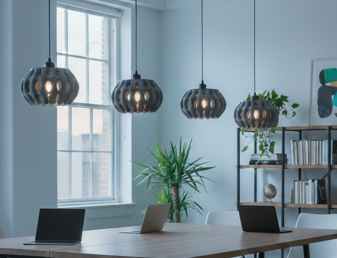 "Xiomu" Lampenschirm – Futuristisches Design mit organischer Struktur