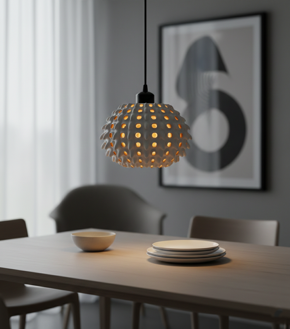 "Barnacle" Pendelleuchte – organisches Design mit markanter Struktur