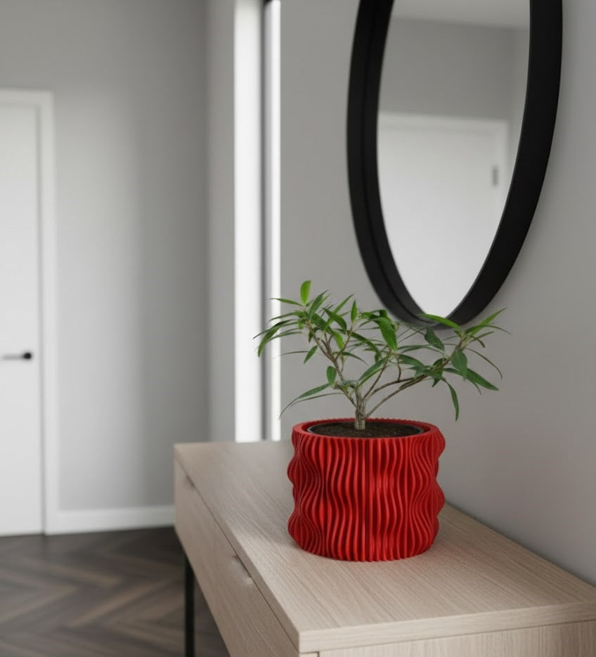 3D Pflanztopf „Muxel“ – Wellenform trifft Präzision