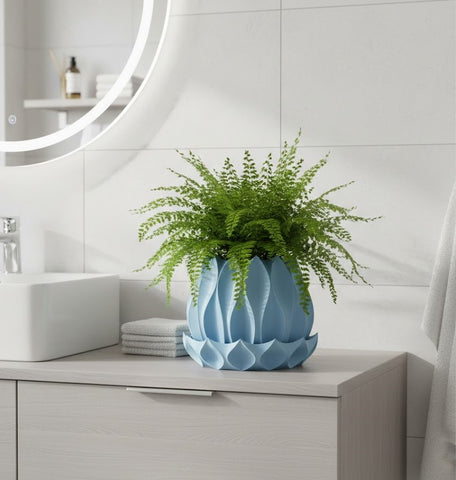 Abyssal Planter Pot 2 Die skulpturale Wellen Schale 3D-Pflanztopf