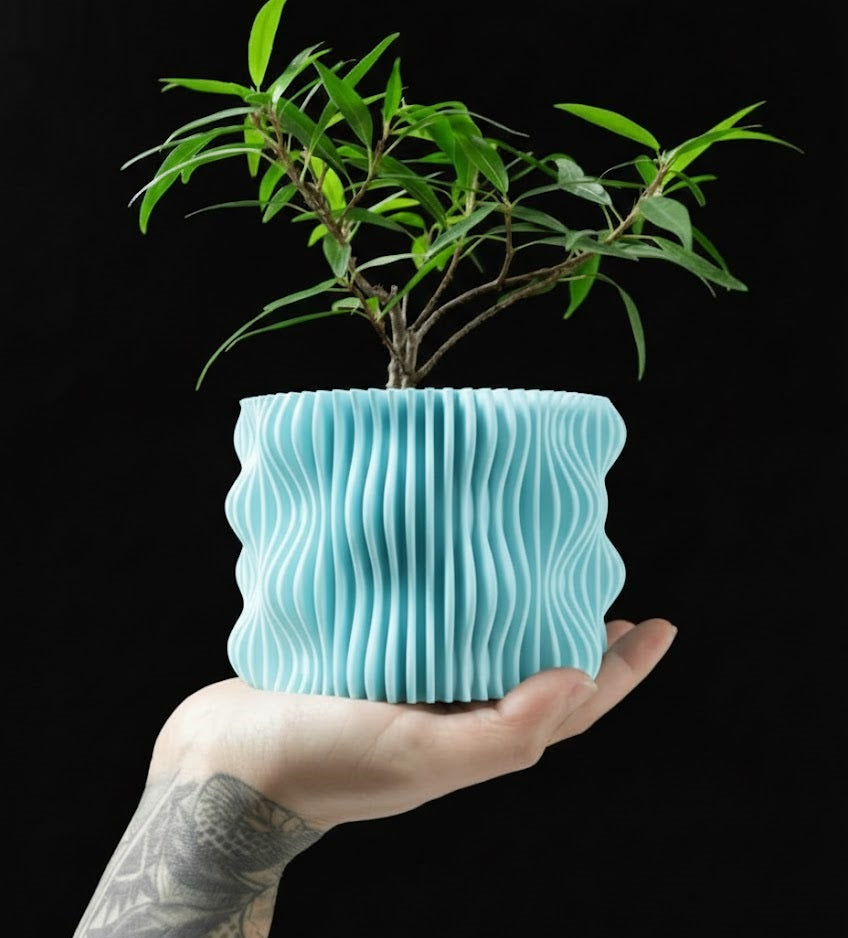 3D Pflanztopf „Muxel“ – Wellenform trifft Präzision