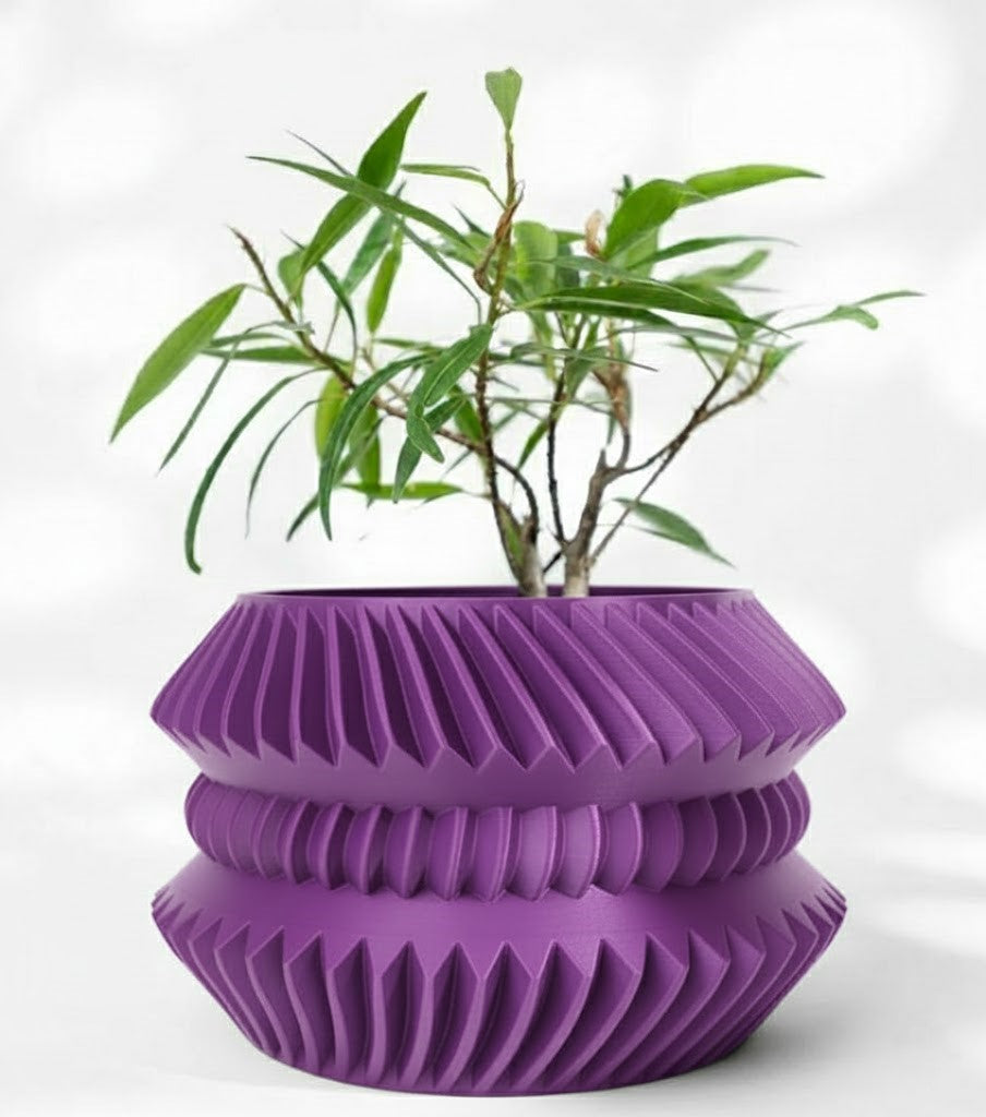 Der Jako – Futuristischer 3D-Pflanztopf mit rhythmischer Struktur