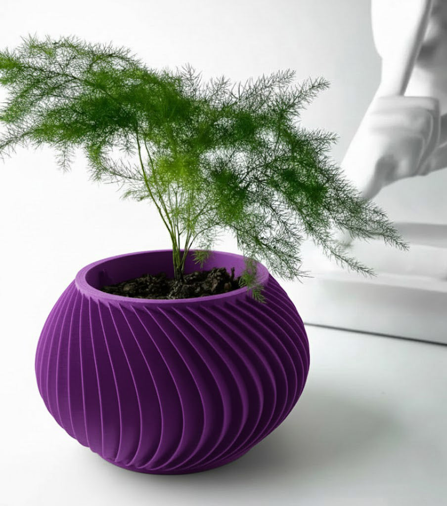 Caleth 3D Pflanztopf – Eleganz in Bewegung für deine Pflanzenwelt