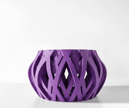 Rimo Pflanztopf – Organischer 3D-Orchideentopf mit verschlungenem Belüftungsdesign und Abtropfschale