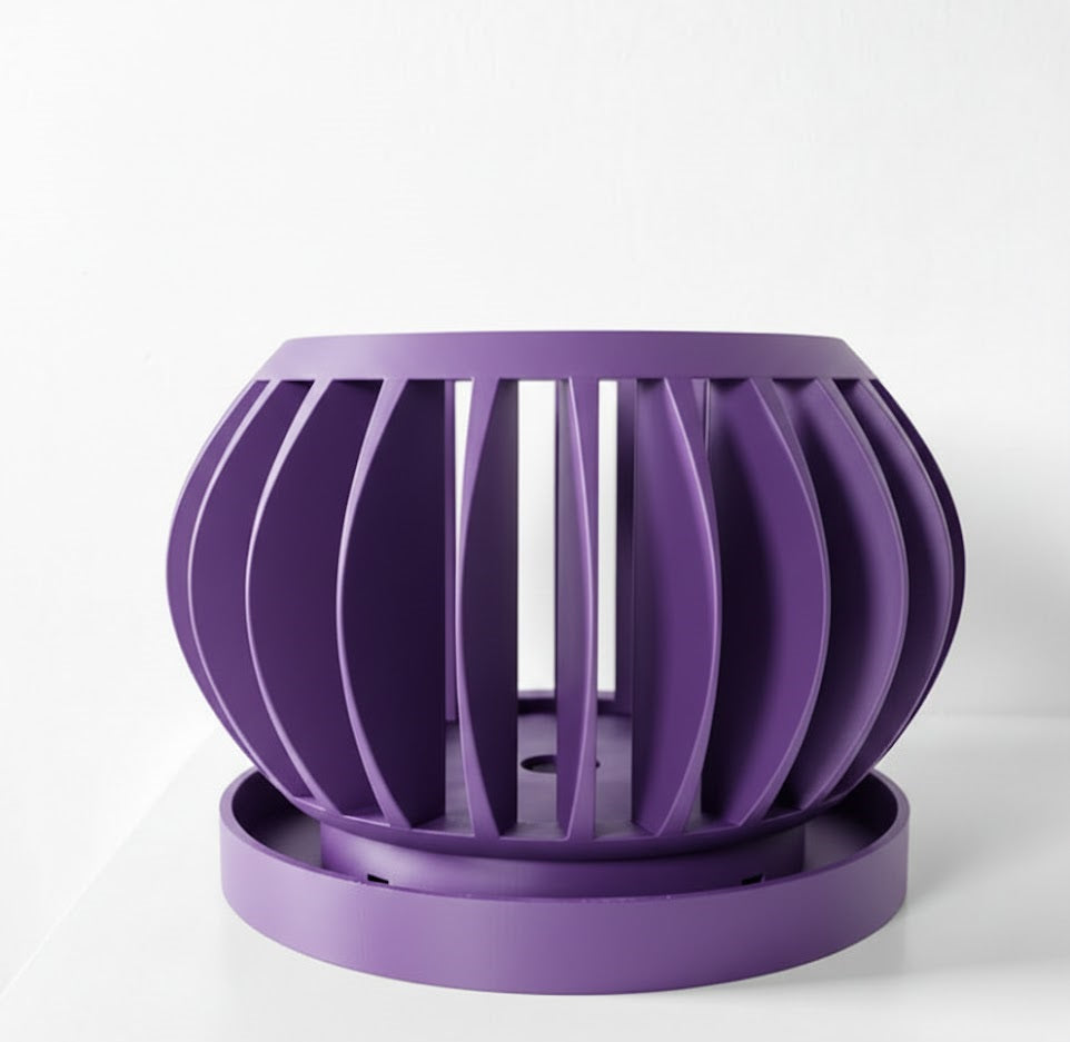 Rene Pflanztopf – Offener 3D-Orchideentopf mit integriertem Belüftungssystem und Abtropfschale