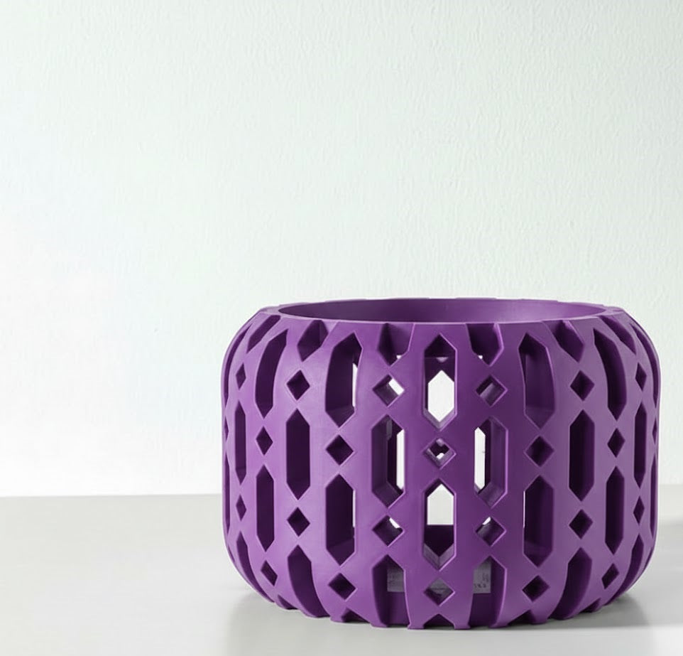 Ritar Pflanztopf – Geometrischer 3D-Orchideentopf mit facettenreicher Struktur und Belüftungsdesign