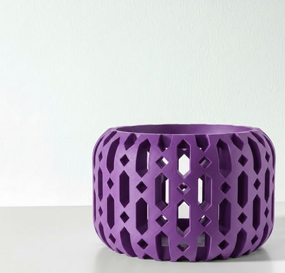 Ritar Pflanztopf – Geometrischer 3D-Orchideentopf mit facettenreicher Struktur und Belüftungsdesign