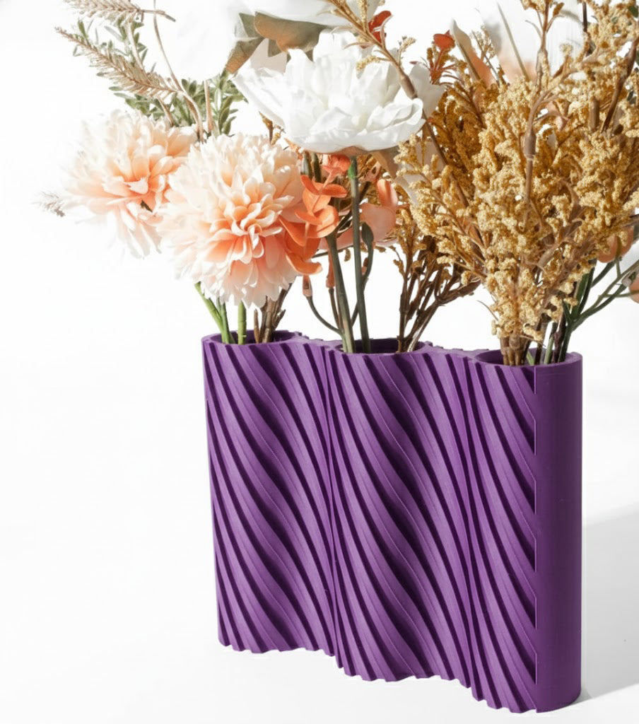 Vase „Bora Triple Vase“ – Stilvolle Struktur für mehr Blütenpracht