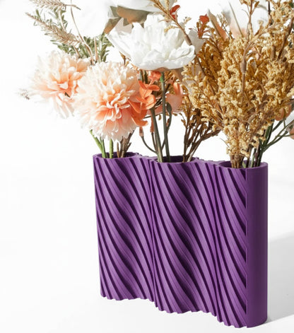 Vase „Bora Triple Vase“ – Stilvolle Struktur für mehr Blütenpracht