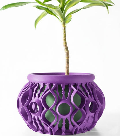 Lyren 3D Orchideen-Pflanztopf – Kunstvolle Geometrie für stilvolle Pflanzenpräsentation