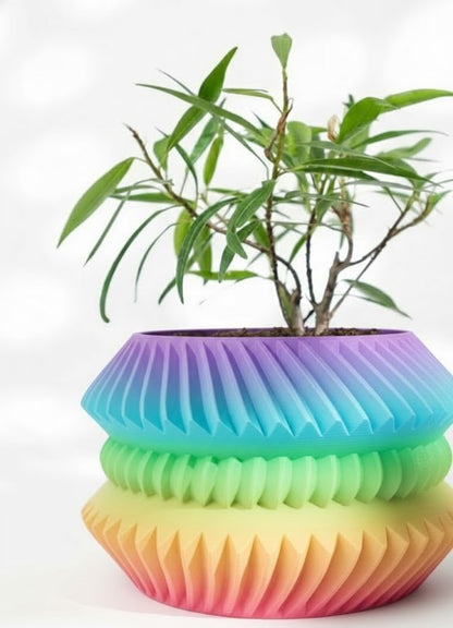 Der Jako – Futuristischer 3D-Pflanztopf mit rhythmischer Struktur