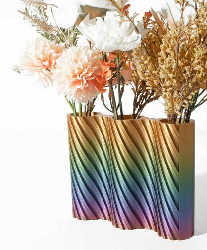 Vase „Bora Triple Vase“ – Stilvolle Struktur für mehr Blütenpracht