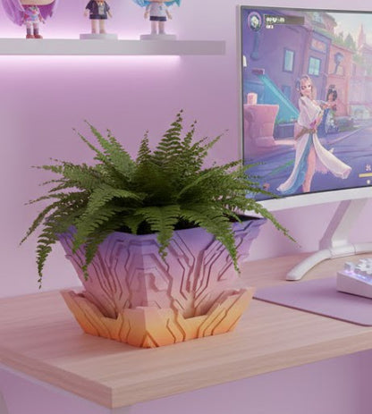 Uplink – Der 3D Pflanztopf mit digitaler Struktur