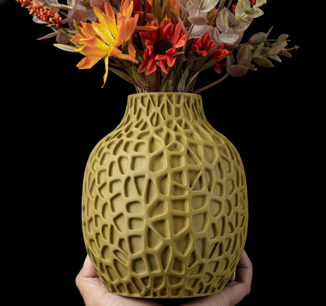 Vase "Lunex" – Kunstvoll gefertigt in steinähnlicher Optik