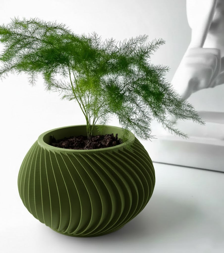 Caleth 3D Pflanztopf – Eleganz in Bewegung für deine Pflanzenwelt