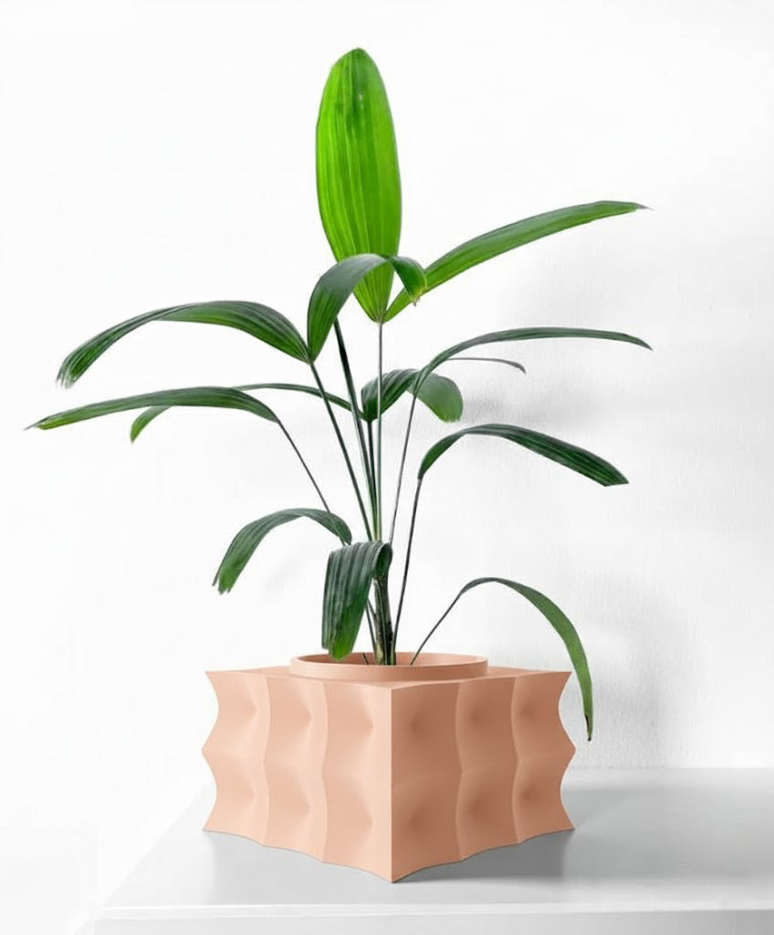 Averth Pflanztopf – Kubische Wellen mit Charakter