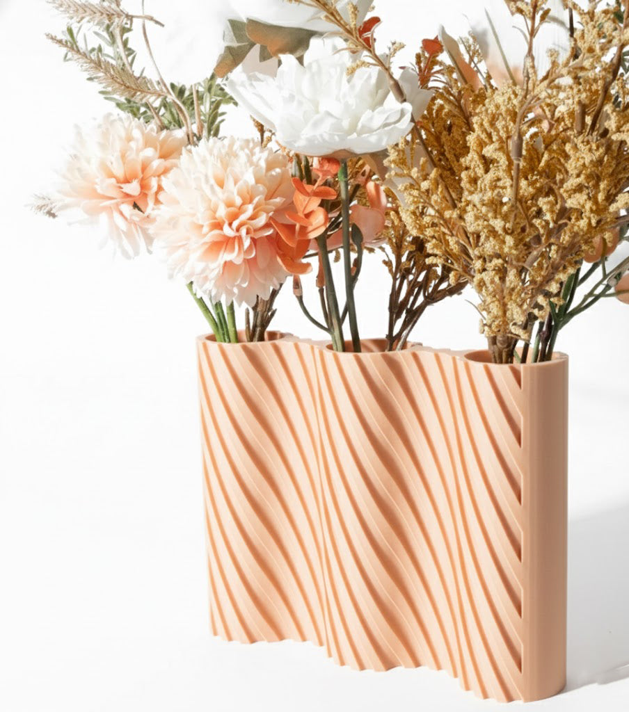 Vase „Bora Triple Vase“ – Stilvolle Struktur für mehr Blütenpracht