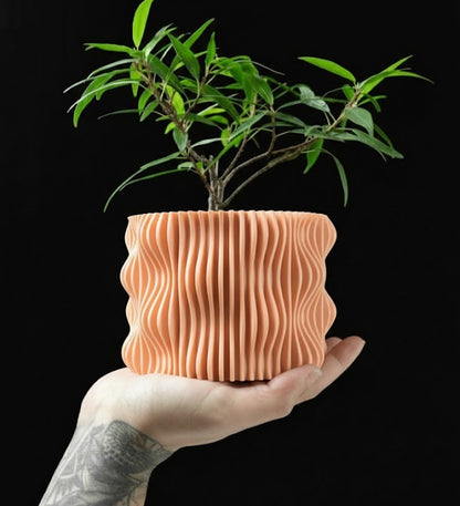 3D Pflanztopf „Muxel“ – Wellenform trifft Präzision