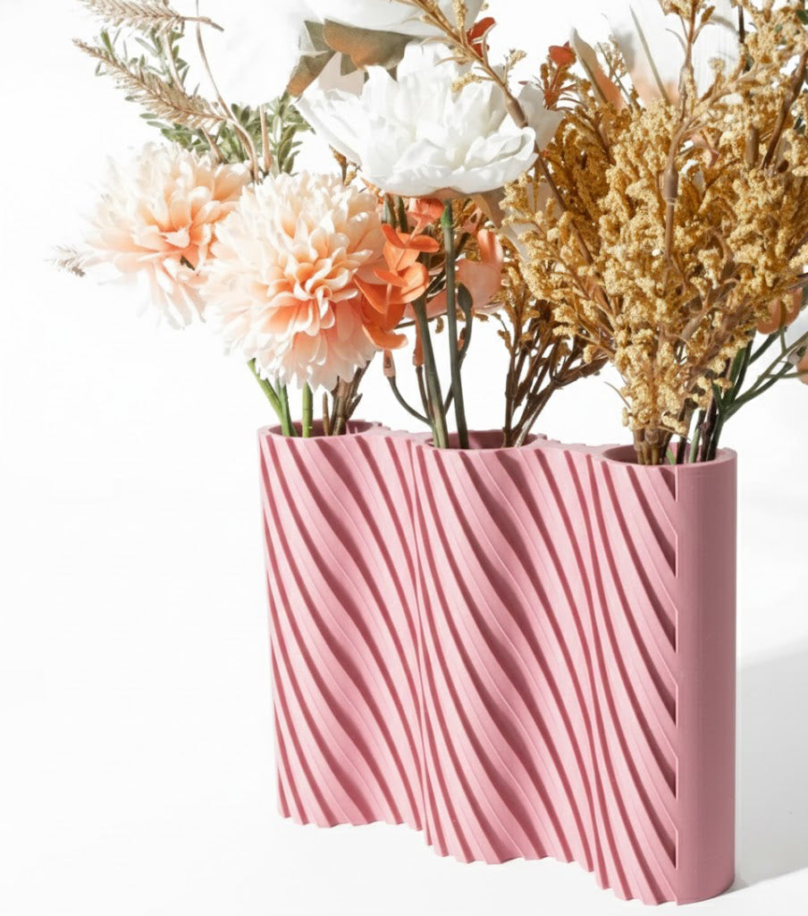 Vase „Bora Triple Vase“ – Stilvolle Struktur für mehr Blütenpracht