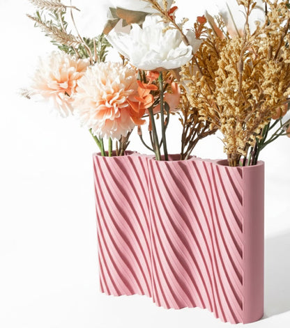 Vase „Bora Triple Vase“ – Stilvolle Struktur für mehr Blütenpracht