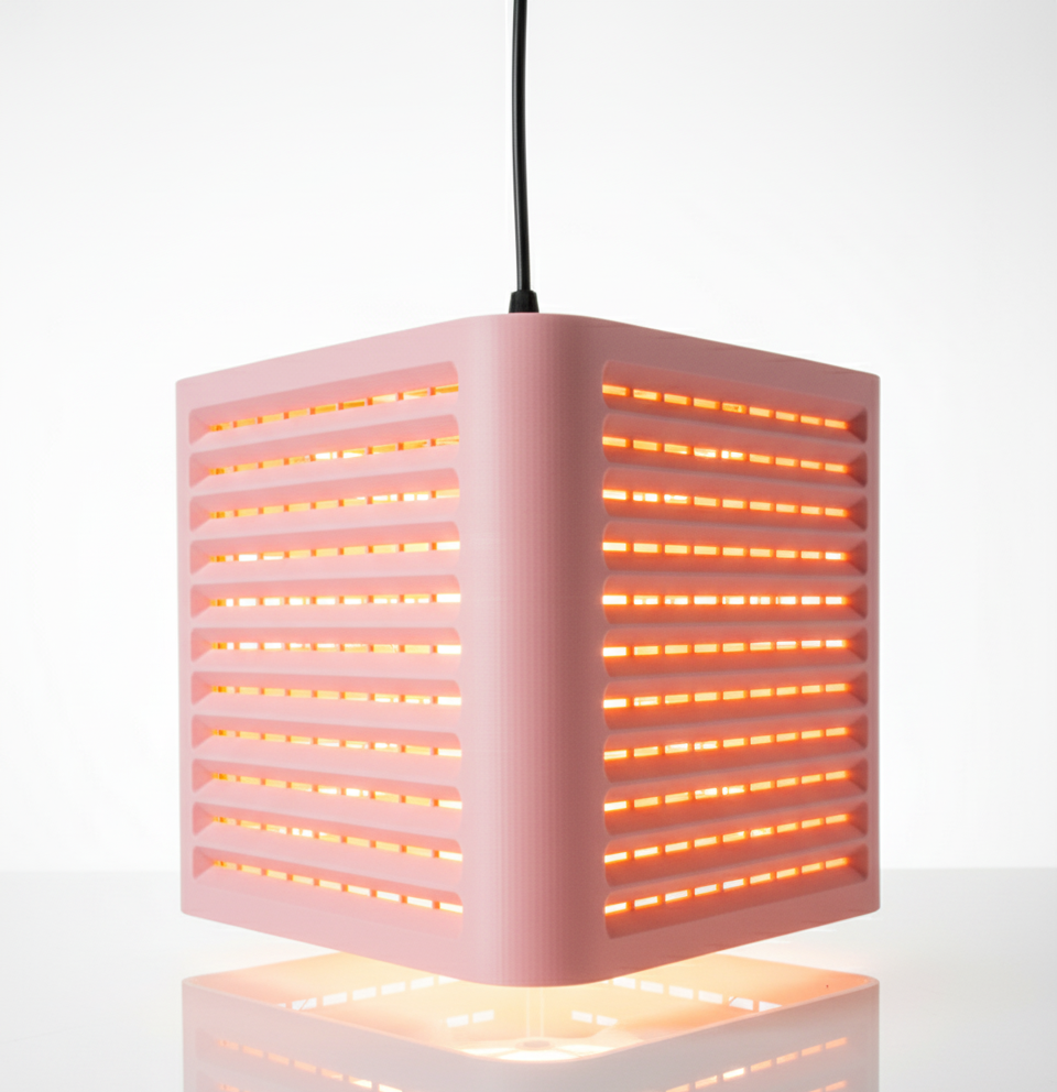 "Coro" – 3D-gedruckte Designleuchte mit klarer Linienführung und moderner Struktur