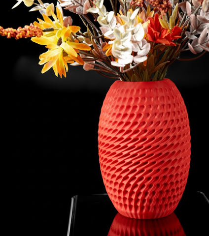 Vase „Burrow Flower Vase" – Dynamik in Struktur