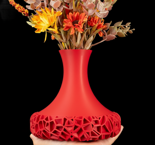 Vase "Vomo" – Modernes Design mit geometrischer Basisstruktur