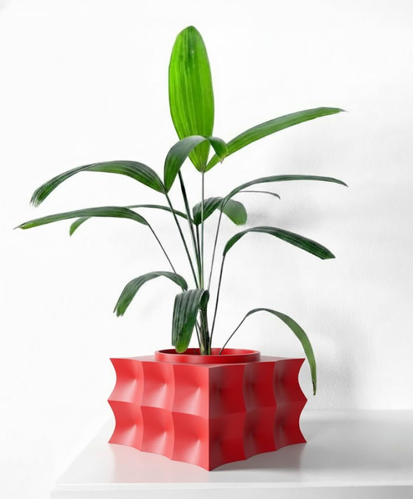 Averth Pflanztopf – Kubische Wellen mit Charakter