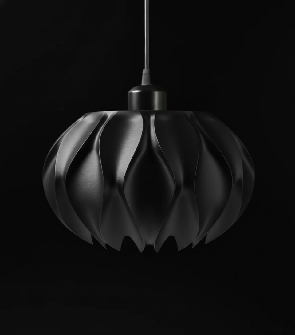 "Abyssal" Pendelleuchte – skulpturales Lichtobjekt mit organischem Charakter