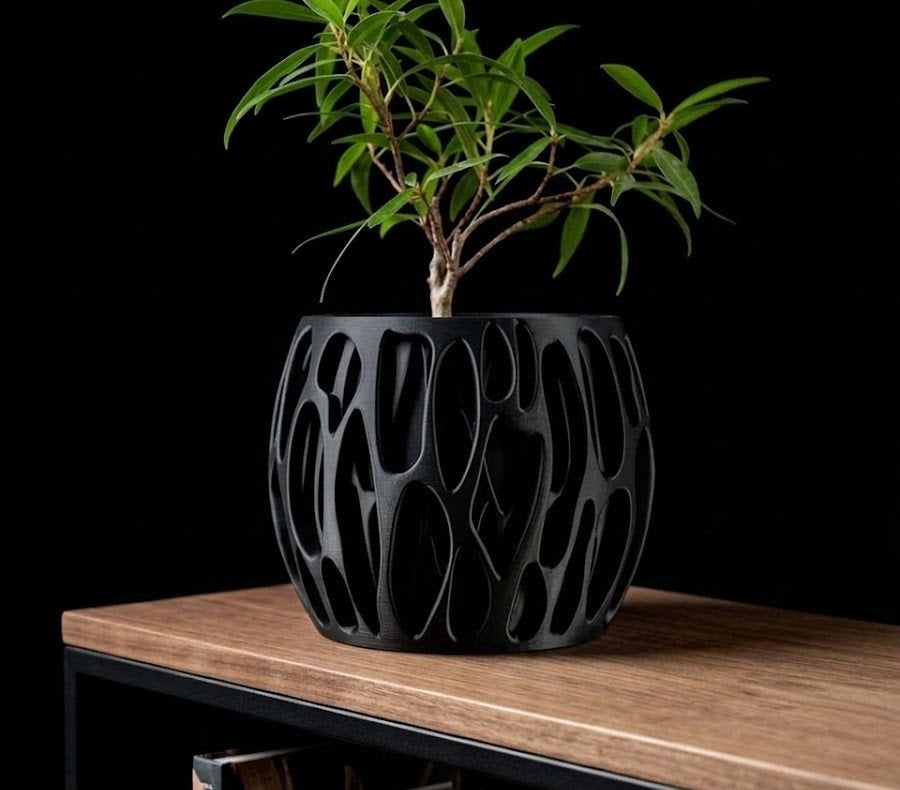 Schleim – Organische 3D-Form in geschlossener Eleganz