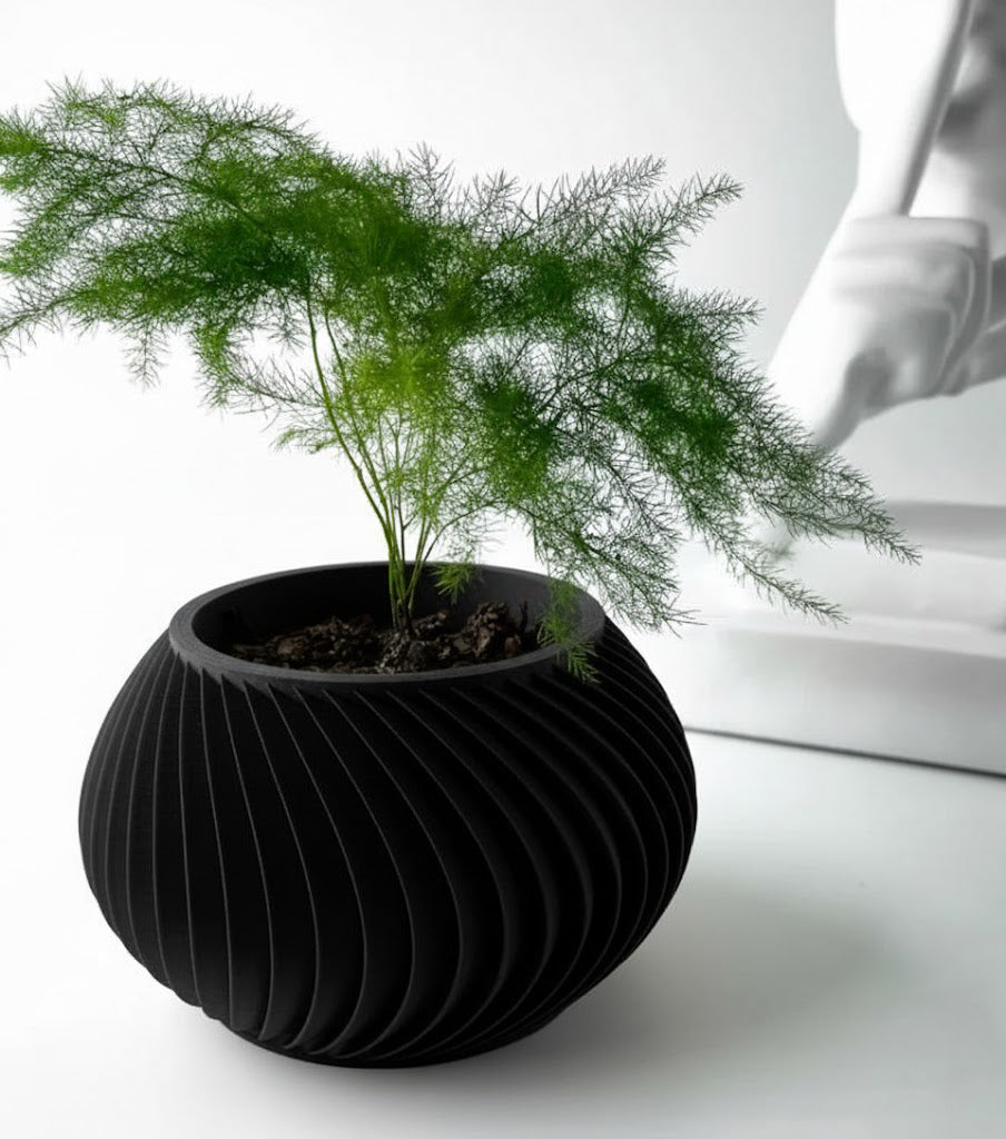 Caleth 3D Pflanztopf – Eleganz in Bewegung für deine Pflanzenwelt