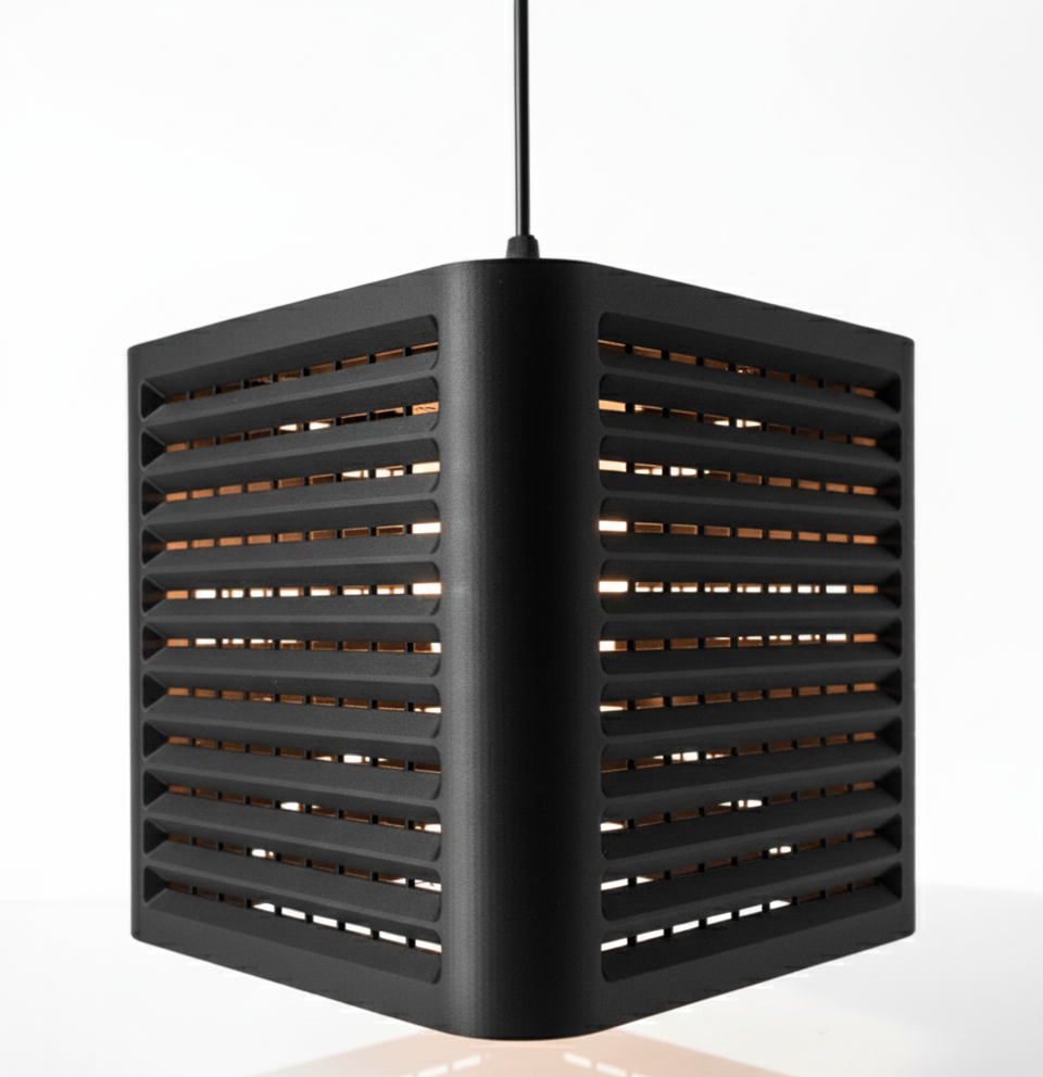 "Coro" – 3D-gedruckte Designleuchte mit klarer Linienführung und moderner Struktur