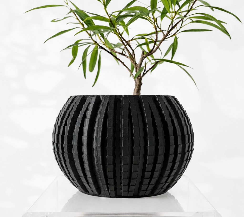 Uralo – Der strukturstarke 3D-Pflanztopf mit architektonischem Charakter