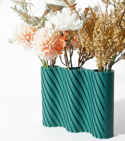 Vase „Bora Triple Vase“ – Stilvolle Struktur für mehr Blütenpracht