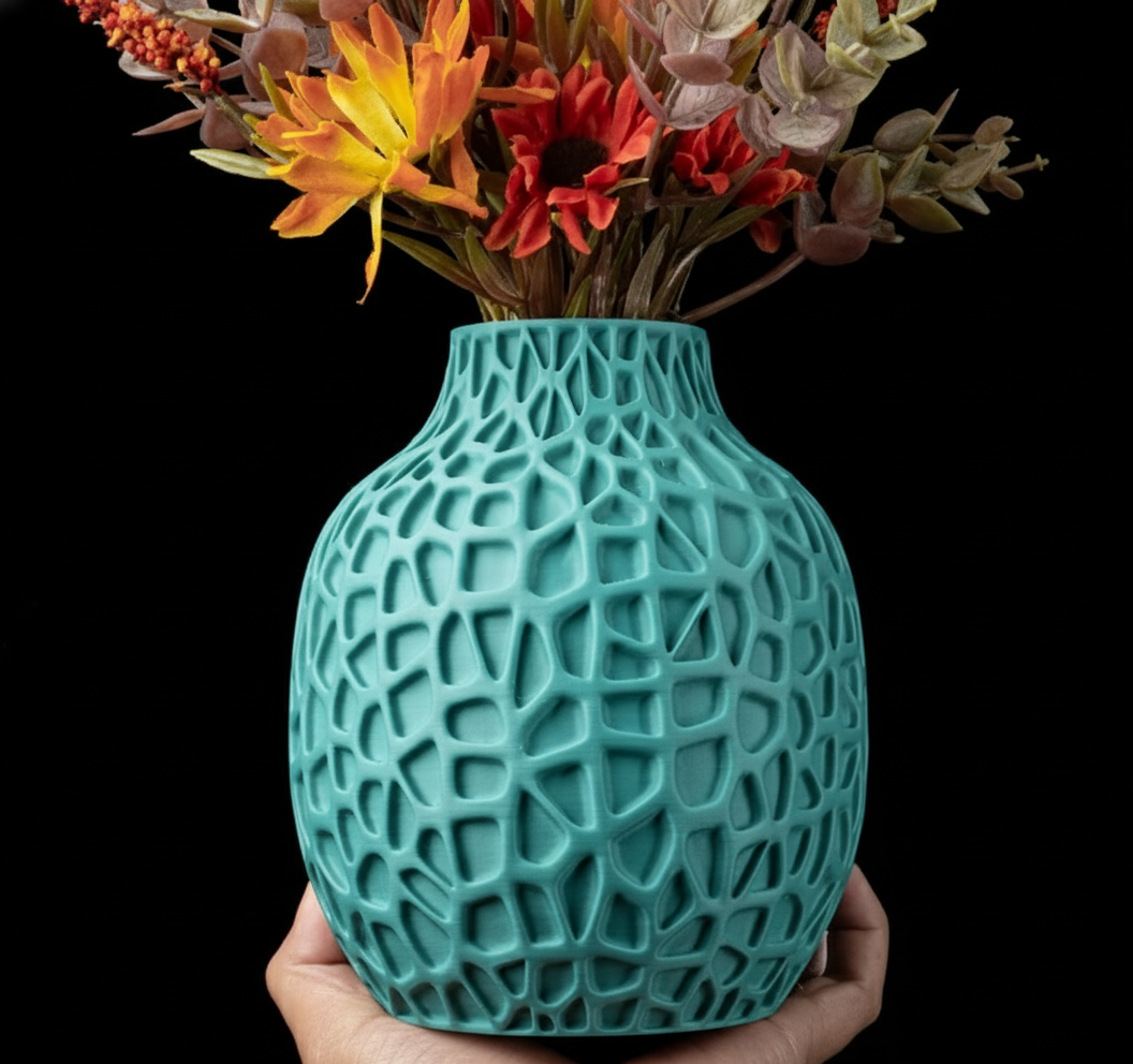 Vase "Lunex" – Kunstvoll gefertigt in steinähnlicher Optik