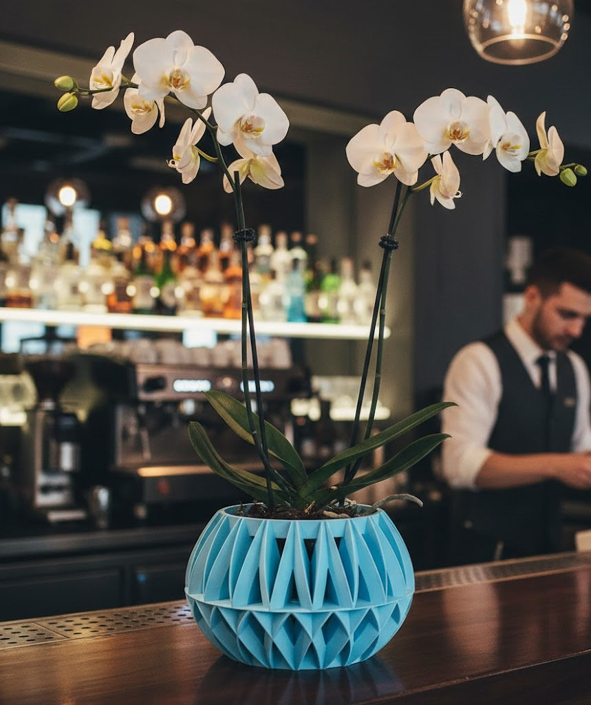 Der Oku 3D Orchideen-Pflanztopf – Geometrische Eleganz für deine Pflanzen
