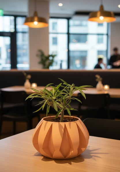 Der Moki – 3D-Pflanztopf mit gefalteter Skulpturform