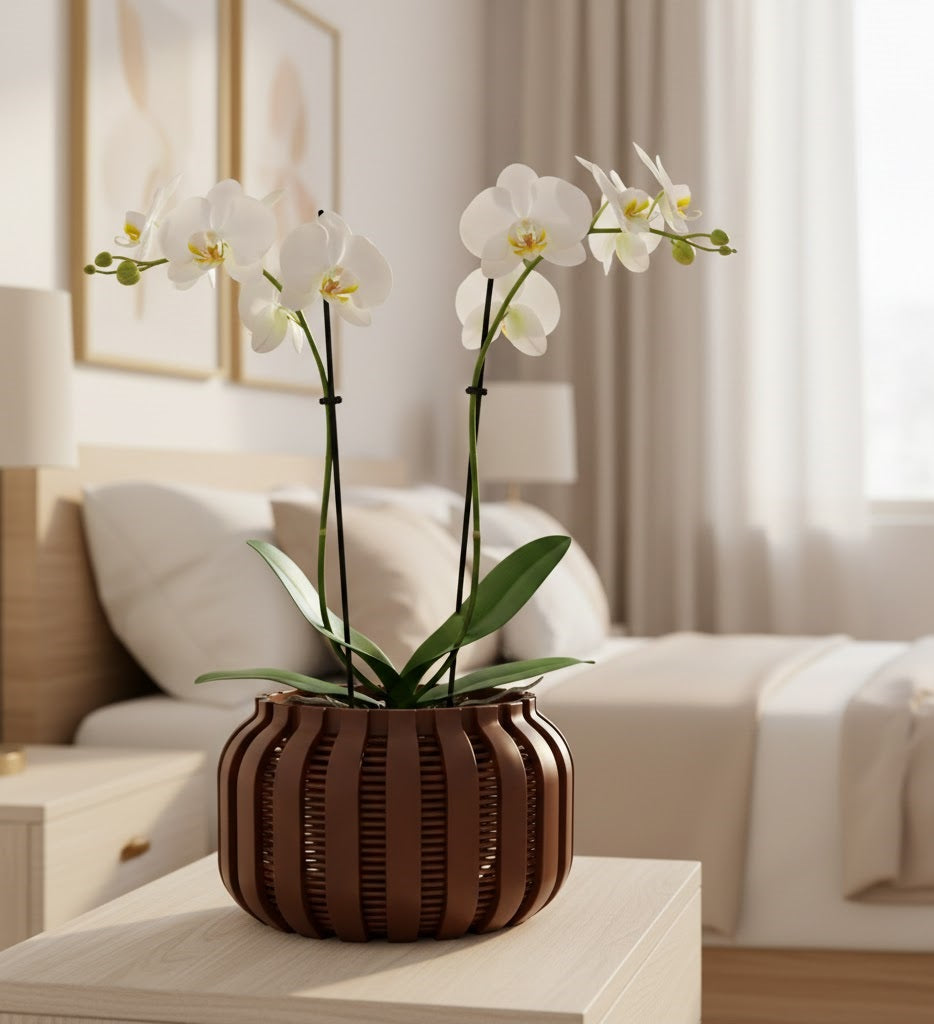 Avix 3D Orchideen-Pflanztopf – Maximale Luftzirkulation in skulpturalem Design