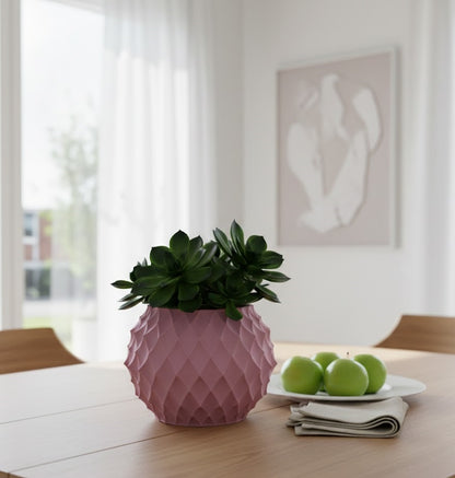 Diamond Planter Pot – Facettenreiches 3D-Design für moderne Pflanzeninszenierung