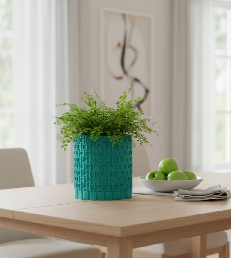 Fliesenpflanztopf – Geometrische Eleganz in 3D-Form