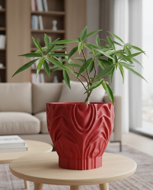 Corru Pflanztopf – Skulpturales 3D-Design für stilvolle Pflanzeninszenierung