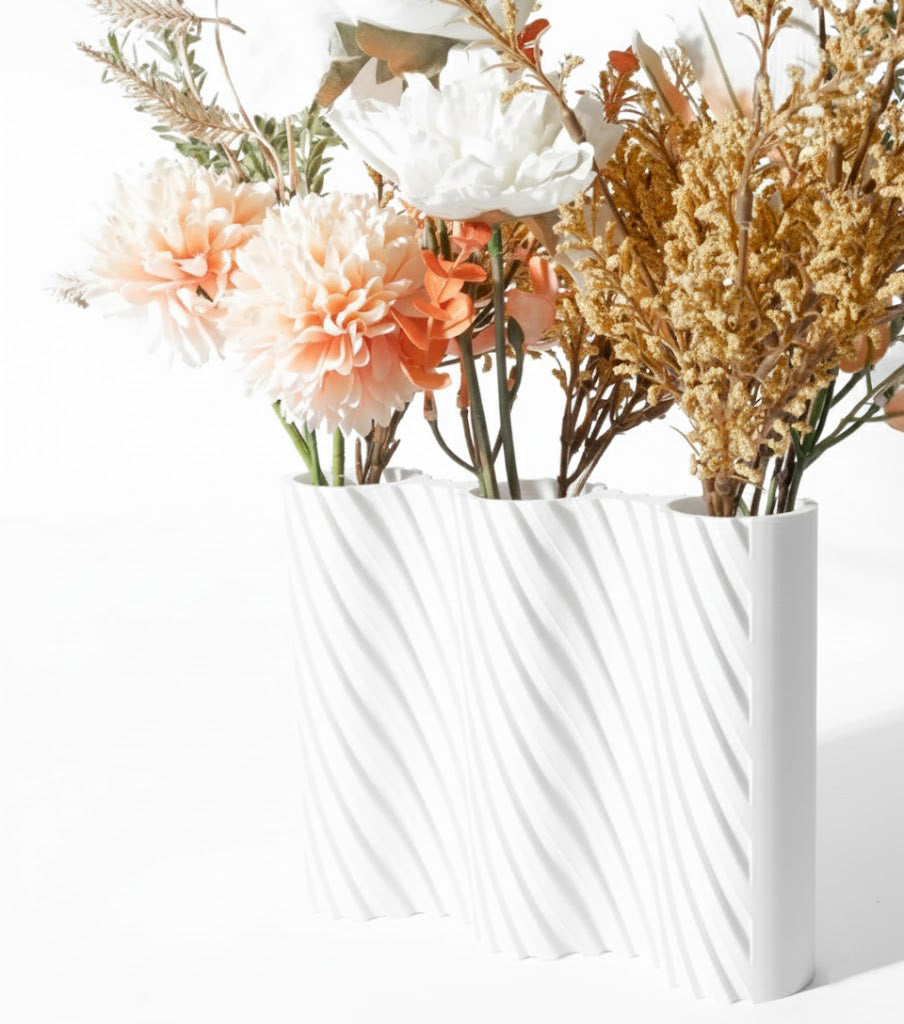 Vase „Bora Triple Vase“ – Stilvolle Struktur für mehr Blütenpracht