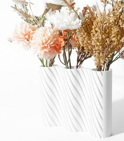 Vase „Bora Triple Vase“ – Stilvolle Struktur für mehr Blütenpracht