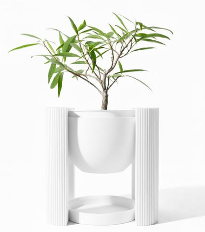 Der Avor – Minimalistischer 3D-Pflanztopf mit architektonischem Sockel