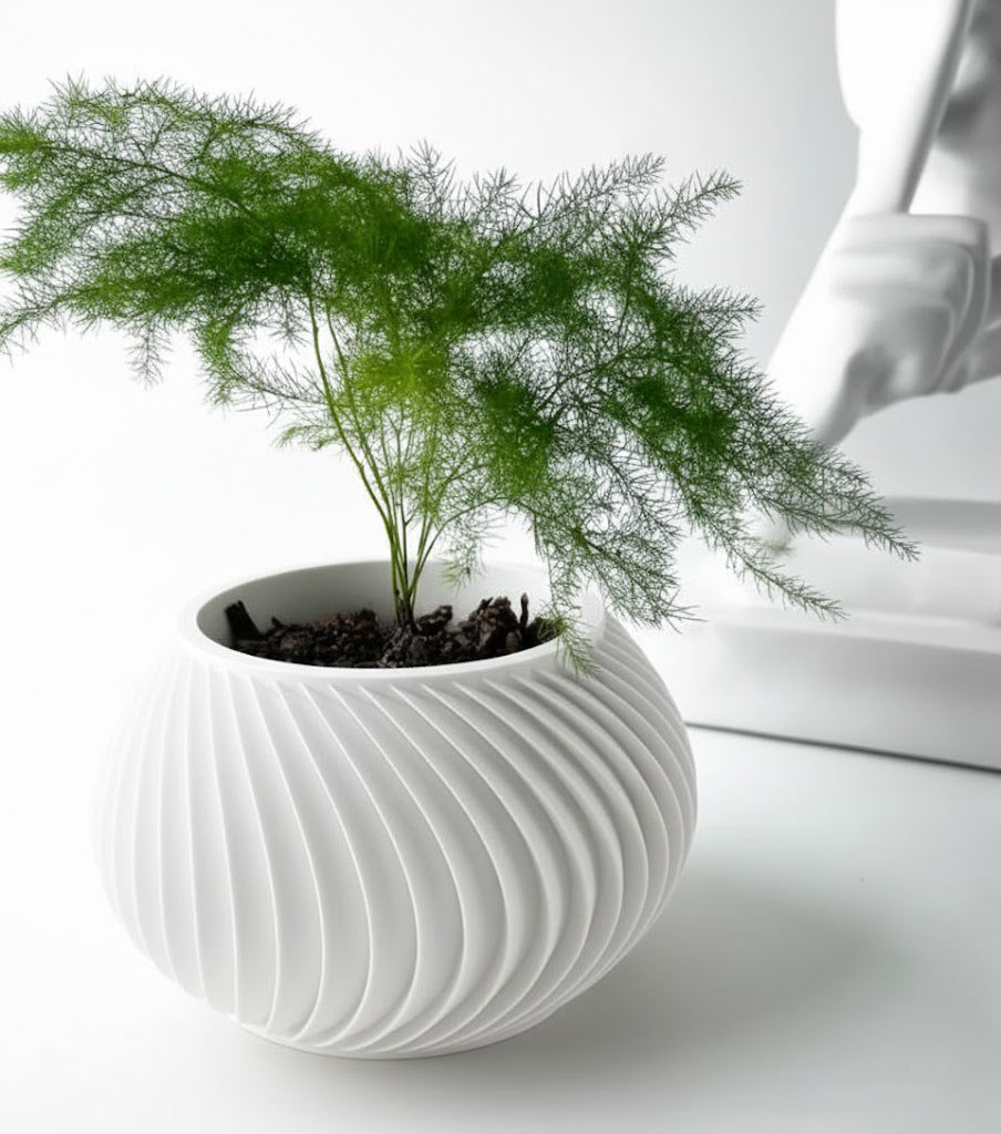 Caleth 3D Pflanztopf – Eleganz in Bewegung für deine Pflanzenwelt