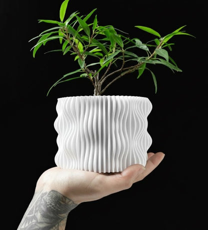 3D Pflanztopf „Muxel“ – Wellenform trifft Präzision
